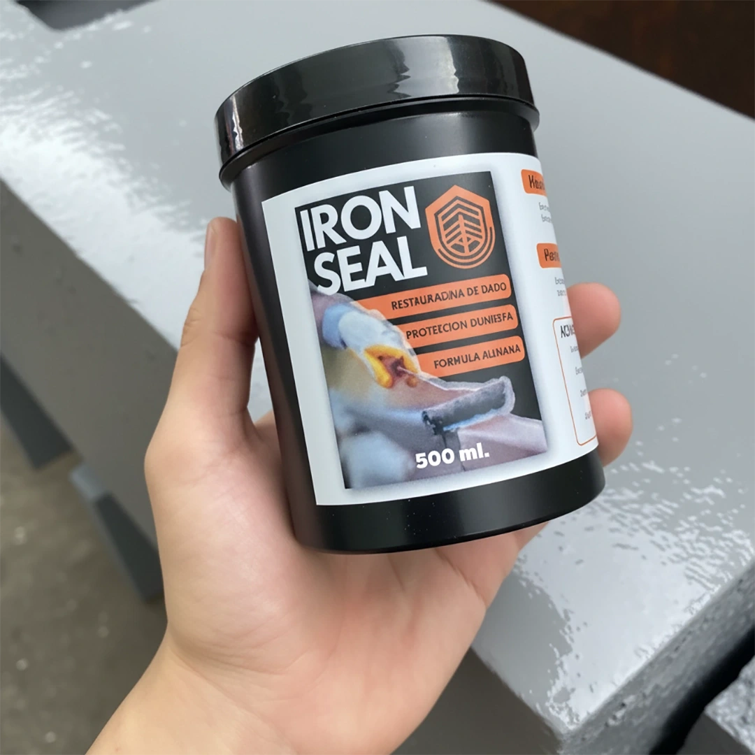 Iron seal oxido pintado